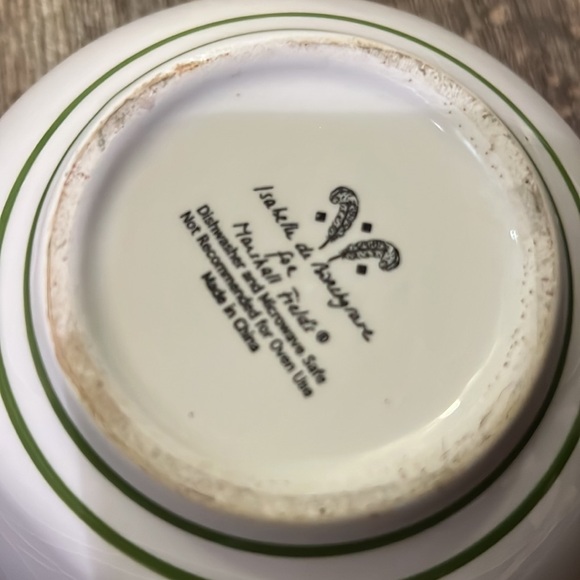 2 Isabelle de Borchgrave Soup Bowls Hand Painted Florals/Rose Design - Picture 4 of 4